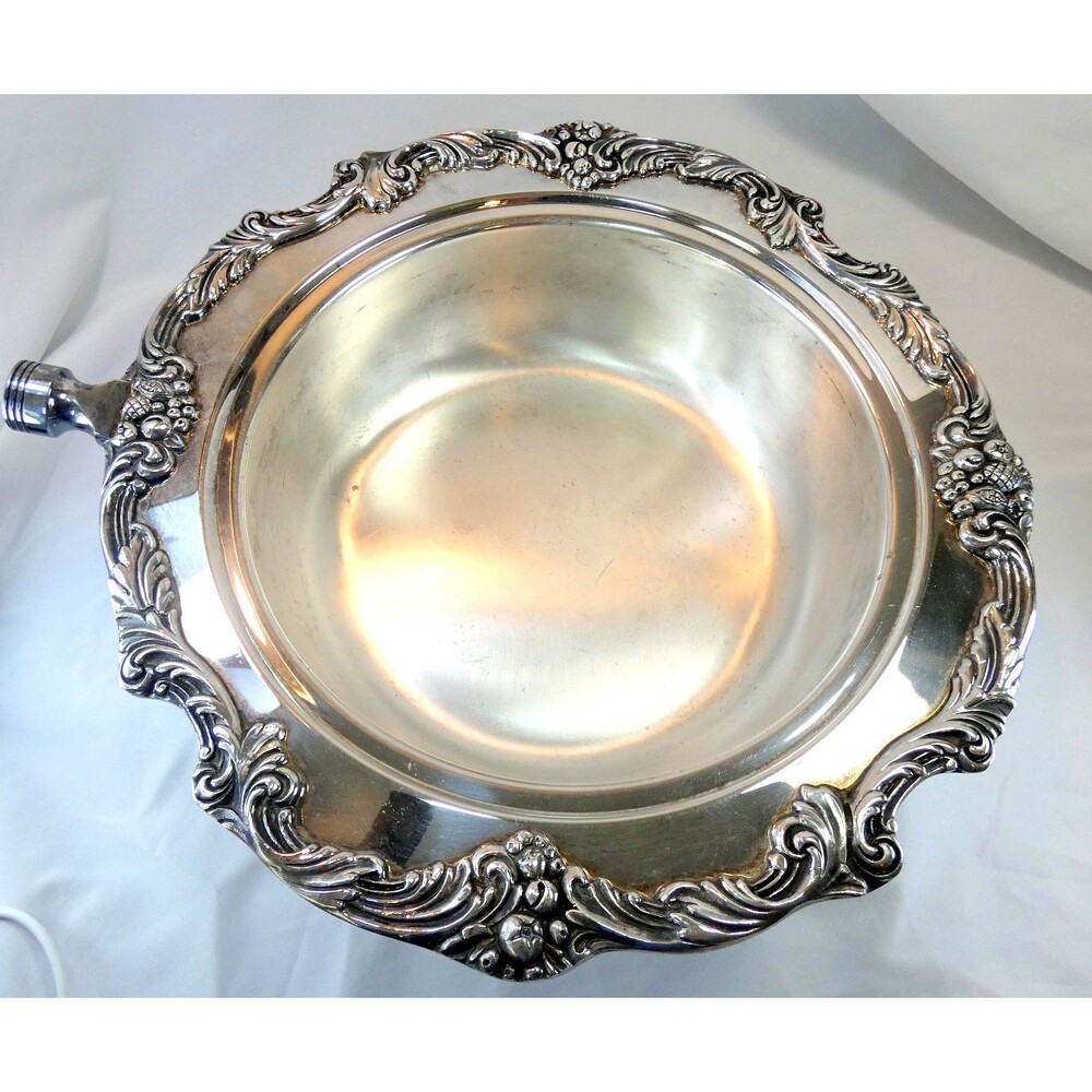 VTG REED BARTON Silver Plated KING FRANCIS 1636 Chafing Dish Not Complete